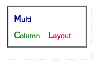 multi column layout